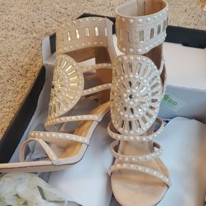 Starlet Jeweled Nude Heel